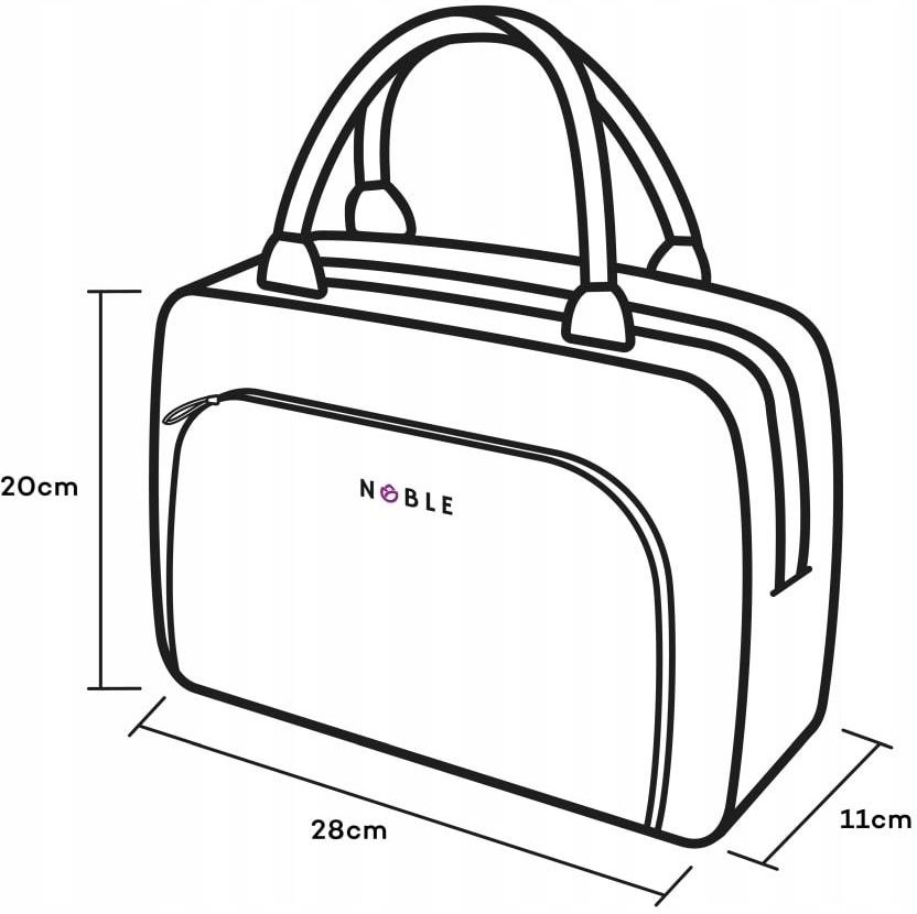 NOBLE KOSMETYCZKA DAMSKA DUŻA B 005 - zdjęcie 2 NOBLE KOSMETYCZKA DAMSKA DUŻA B 005