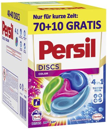 Persil Discs Color 4w1 Kapsułki Do Prania Tkanin Kolorowych 80 Sztuk