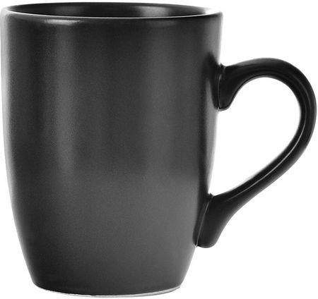 Orion Kubek z uchem do picia kawy herbaty napojów ceramiczny czarny ALFA 350 ml