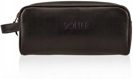 Elegancka kosmetyczka skórzana Solier Gold SK02