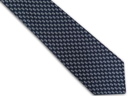 Granatowy krawat męski - Dolar C36
