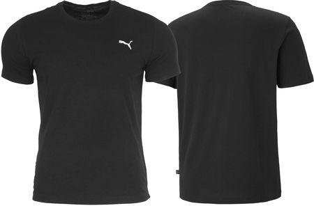 Koszulka Męska Puma Logo Czarna Bawełna Rozm. XXL