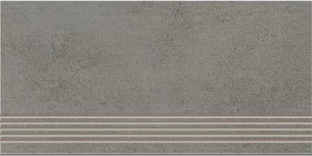 Cer-Art Gres Szkliwiony Stopnica Concrete Dust Graphite Mat 29,8X59,8