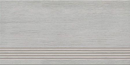 Cer-Art Gres Szkliwiony Stopnica Alabama Light Grey Mat 29,8X59,8