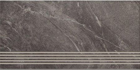 Cer-Art Gres Szkliwiony Stopnica Arigato Graphite Mat 29,7X59,8