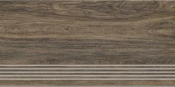 Zdjęcie Cer-Art Gres Szkliwiony Stopnica Essential Wood Brown Mat 29,7X59,8 - Witkowo