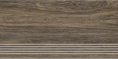 Cer-Art Gres Szkliwiony Stopnica Essential Wood Brown Mat 29,7X59,8