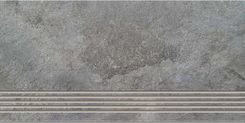 Zdjęcie Cer-Art Gres Szkliwiony Stopnica Himalaya Grey Mat 29,7x59,8 - Sulechów