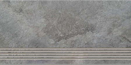Cer-Art Gres Szkliwiony Stopnica Himalaya Grey Mat 29,7X59,8