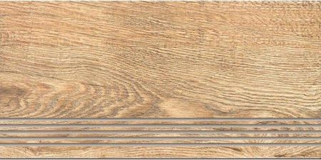 Cer-Art Gres Szkliwiony Stopnica Wooden Soul Beige Mat 29,7X59,8