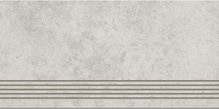 Cer-Art Gres Szkliwiony Stopnica Huston Light Grey Mat 29,8X59,8