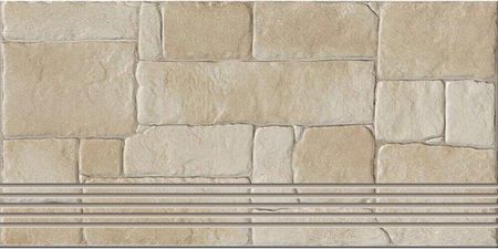 Cer-Art Gres Szkliwiony Stopnica Perseo Beige Mat 29,8X59,8