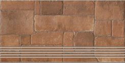 Zdjęcie Cer-Art Gres Szkliwiony Stopnica Perseo Brown Mat 29,8X59,8 - Biała Piska