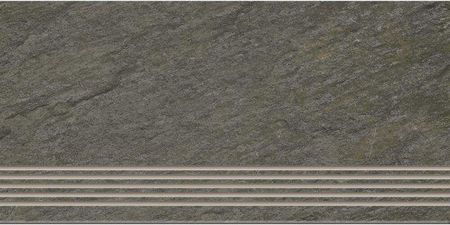 Cer-Art Gres Szkliwiony Stopnica Rubble Anthracite 29,8X59,8