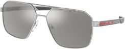 Zdjęcie Okulary Przeciwsłoneczne Prada Sport PS 55WS 1BC07F - Zabrze