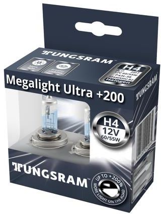 Tungsram H4 Megalight Plus 200% 2Szt