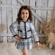 Chanelka komplet tweedowy dla dziewczynki żakiet-spódnica - Ceny i opinie -  