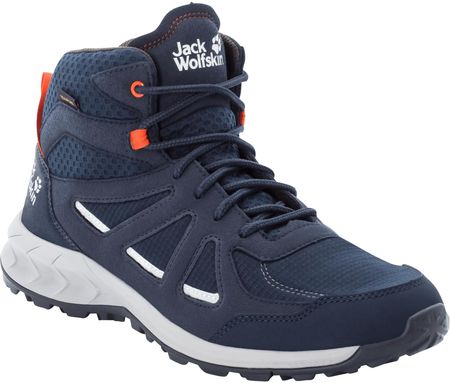 Jack Wolfskin Woodland 2 Texapore Mid M Dark Blue Red