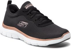 Buty SKECHERS - Brilliant View 149303/BKRG Black/Rose Gold