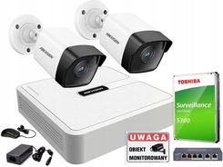 HIKVISION ZESTAW DO MONITORINGU IP POE 4MPX 1440P APLIKACJA