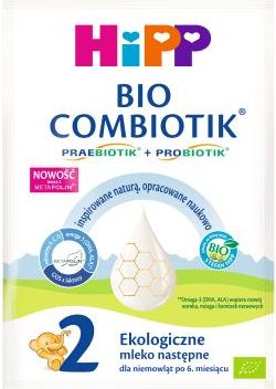 Hipp 2 Bio Combiotik Ekologiczne Mleko Następne Dla Niemowląt Po 6 Miesiącu 27G
