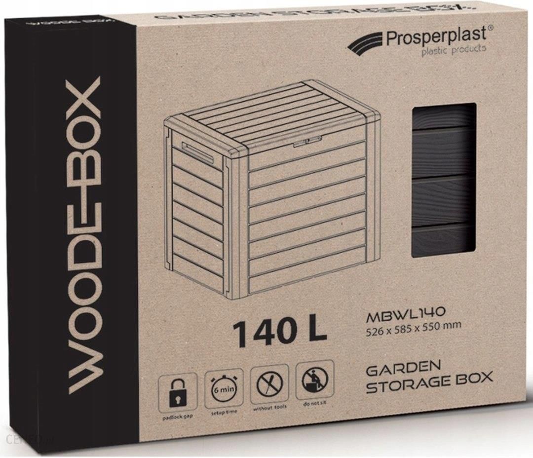 Skrzynia Ogrodowa Woodbox i Prosperplast Mbwl140 opinie - Ceny Antracyt