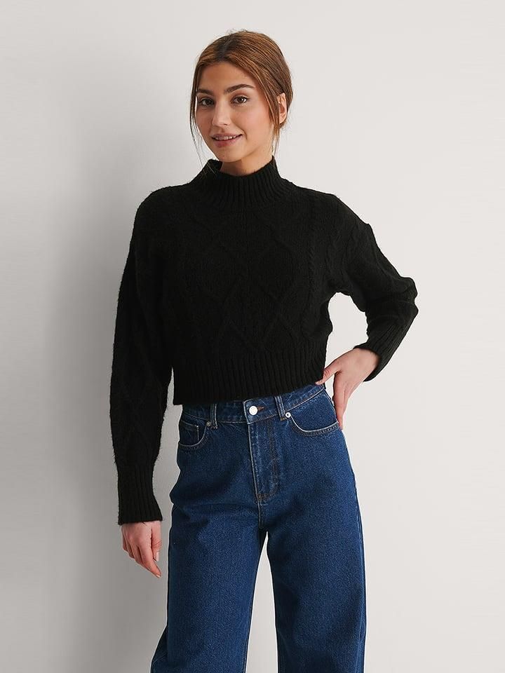 NA-KD Sweter w kolorze czarnym - zdjęcie 1 NA-KD Sweter w kolorze czarnym