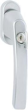 Hoppe Luxembourg Secu200® - Klamka okienna z kluczykiem, kolor srebrny F1