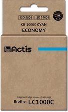 ACTIS TUSZ KB-1000C (ZAMIENNIK BROTHER LC1000C/LC970C; STANDARD; 36 ML; NIEBIESKI)