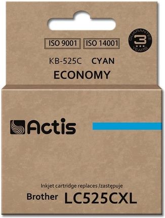 ACTIS TUSZ KB-525C (ZAMIENNIK BROTHER LC525C; STANDARD; 15 ML; NIEBIESKI)