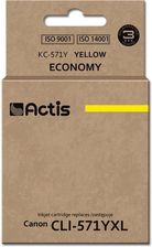 ACTIS TUSZ KC-571Y (ZAMIENNIK CANON CLI-571Y; STANDARD; 12 ML; ŻÓŁTY)
