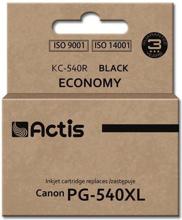 ACTIS TUSZ KC-540R (ZAMIENNIK CANON PG-540XL; STANDARD; 22 ML; CZARNY)