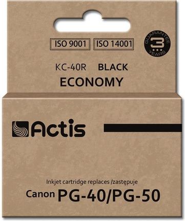 ACTIS TUSZ KC-40R (ZAMIENNIK CANON PG-40/PG-50; STANDARD; 25 ML; CZARNY)
