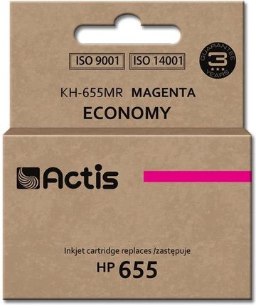 ACTIS TUSZ KH-655MR (ZAMIENNIK HP 655 CZ111AE; STANDARD; 12 ML; CZERWONY)