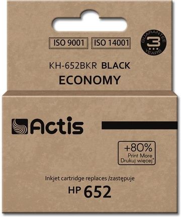 ACTIS TUSZ KH-652BKR (ZAMIENNIK HP 652 F6V25AE; STANDARD; 15 ML; CZARNY)