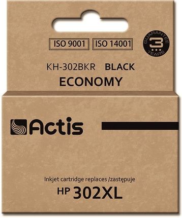 ACTIS TUSZ KH-302BKR (ZAMIENNIK HP 302XL F6U68AE; PREMIUM; 15 ML; CZARNY)