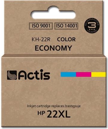 ACTIS TUSZ KH-22R (ZAMIENNIK HP 22XL C9352A; STANDARD; 18 ML; KOLOR)