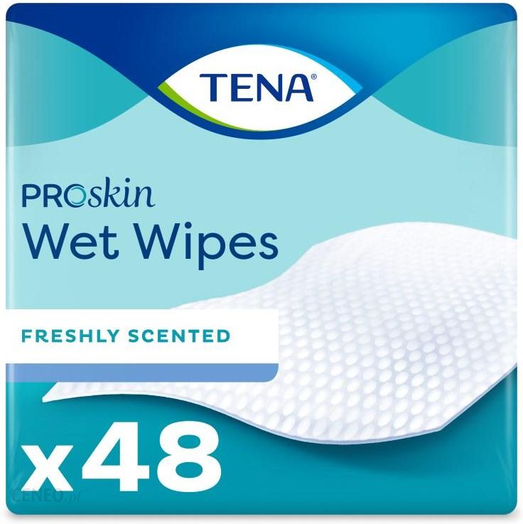 TENA Wet Wipes Proskin Chusteczki Oczyszczające 3W1 2x48szt