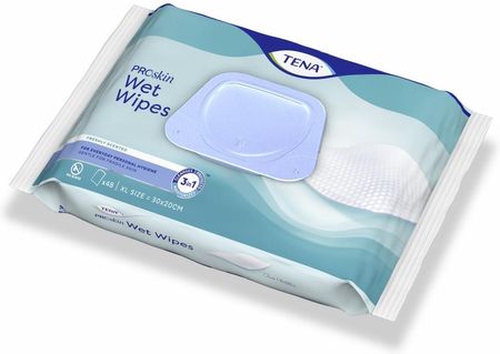 TENA Wet Wipes Proskin Chusteczki Oczyszczające 3W1 2x48szt