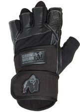 Zdjęcie Gorilla Wear Dallas Wrist Wrap Gloves Rękawice Na Siłownie Z Usztywniaczem Nadgarstka Czarny - Łódź