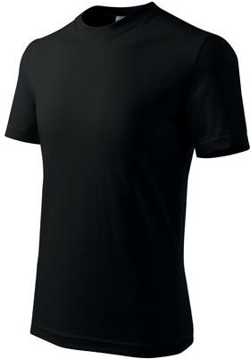 Malfini Classic koszulka dziecięca, czarna, 160g / m2 - Rozmiar:4Lata/110cm