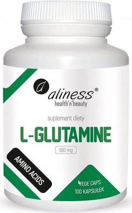 Aliness L-Glutamine 500Mg Układ Pokarmowy 100 Kapsułek (1907)
