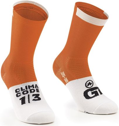 Skarpetki Assos Gt Socks C2 Pomarańczowy Biały