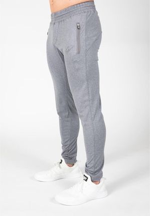 GORILLA WEAR Glendo Pants - jasno szare dopasowane spodnie dresowe- Szary