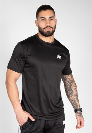 GORILLA WEAR Fargo T-shirt - czarna koszulka sportowa męska - Czarny