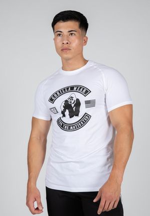 GORILLA WEAR Tulsa T-shirt - biała koszulka sportowa - Biały