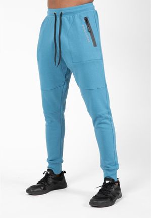 GORILLA WEAR Newark Pants - niebieskie spodnie dresowe- Niebieski