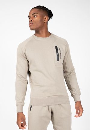 GORILLA WEAR Newark Sweater - beżowa bluza dresowa- Beżowy