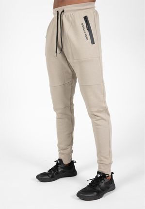 GORILLA WEAR Newark Pants - beżowe spodnie dresowe- Beżowy