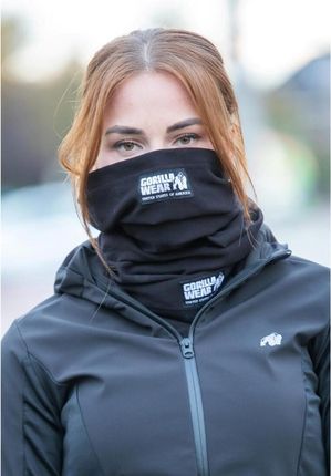 GORILLA WEAR Alaska Neck Warmer - czarny uniwersalny komin- Czarny